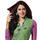 Praful Green Salwar Set in Faux Georgette for Love...