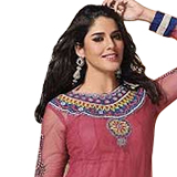 Amazing Beauty Special Pink Faux Georgette Salwar ...