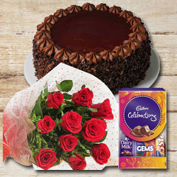 Mood-Pleasing Flower and Confection Medley to Birbhum