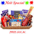 Classic Chocolate Hamper with free Gulal/Abir Pou...