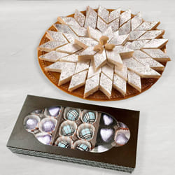 Yummmy Homemeade Chocolates with Haldirams Kaju Ka...