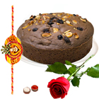 Gorgeous Heart of Love Single Red Rose and Eggless...
