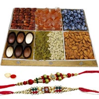 Garnished Menu Dry Fruit and Chocolate Platter wit...