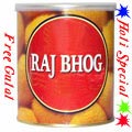 Nicely Gift Wrapped Raj Bhog 1 Kg from Haldiram wi...