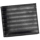 Machine Stitched Black Genuine Leather Gents Walle...