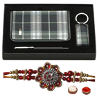 Unique Rakhi Gift pack of Diary , Pen and Key Chai...
