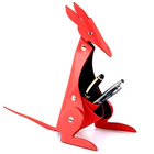 Kangaroo Shaped Faux Leather Desktop Pen Set Holde...