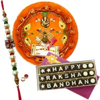 Smashing Gift of Innovative Thali and a Pack of Sa...