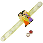 Exquisite Chota Bheem and Chutki Wrist Band Rakhi ...