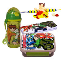 Go-to-School Set from Ben 10 with Ben 10 Rakhi and...