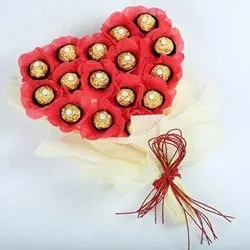 Marvellous 16 pcs Ferrero Rocher Chocolate Bouquet to Cooch behar Marvellous 16 pcs Ferrero Rocher Chocolate Bouquet to Cooch behar