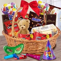 Exquisite Gift Basket of Chocolates Teddy N Assortments to Cooch behar