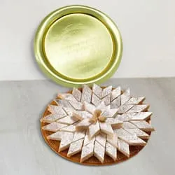 Haldirams Kaju Katli with Golden Plated Thali to Cooch behar Haldirams Kaju Katli with Golden Plated Thali to Cooch behar