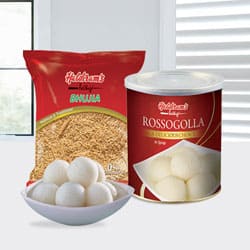 Haldiram Rasgulla with Bhujia from Haldiram to Dakshin dinajpur Haldiram Rasgulla with Bhujia from Haldiram to Dakshin dinajpur