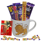 Divine Collection of Chocolates with Leo Zodiac Sign Printed Mug to Behala Divine Collection of Chocolates with Leo Zodiac Sign Printed Mug to Behala