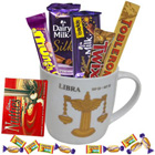 Remarkable Collection of Chocolates with Libra Sun Sign Printed Mug to Burdwan Remarkable Collection of Chocolates with Libra Sun Sign Printed Mug to Burdwan