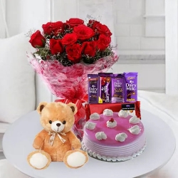Tempting Cake, Chocolate n Flowers for Birthday to Cooch behar Tempting Cake, Chocolate n Flowers for Birthday to Cooch behar