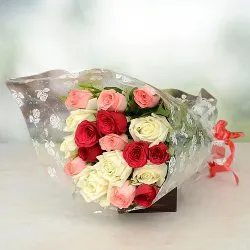 Fragrant Mixed Roses Floral Bunch to Cooch behar