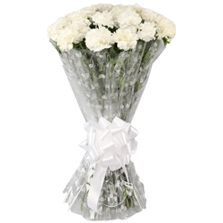 Alluring Hearth-Side Bouquet of White Carnations to Cooch behar Alluring Hearth-Side Bouquet of White Carnations to Cooch behar