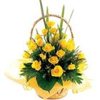Divine Presentation of Yellow Roses in a Basket to Dumdum Divine Presentation of Yellow Roses in a Basket to Dumdum