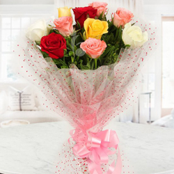 Blooming Heartfelt Celebration with Mixed Roses to Burdwan Blooming Heartfelt Celebration with Mixed Roses to Burdwan