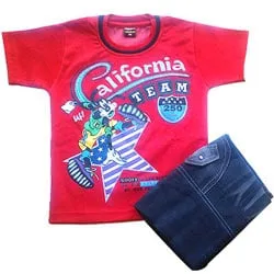 Red Kidswear for Boy.(4 year - 6 year)