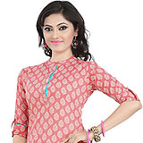 Astonishing Cambric Cotton Printed Kurti in Pink Astonishing Cambric Cotton Printed Kurti in Pink