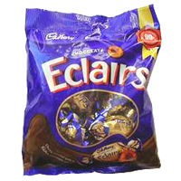Full Packet of Cadburys Eclairs Chocolates Full Packet of Cadburys Eclairs Chocolates