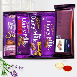 Treat of Chocolates from Cadburys with free Roli Tilak and Chawal Treat of Chocolates from Cadburys with free Roli Tilak and Chawal
