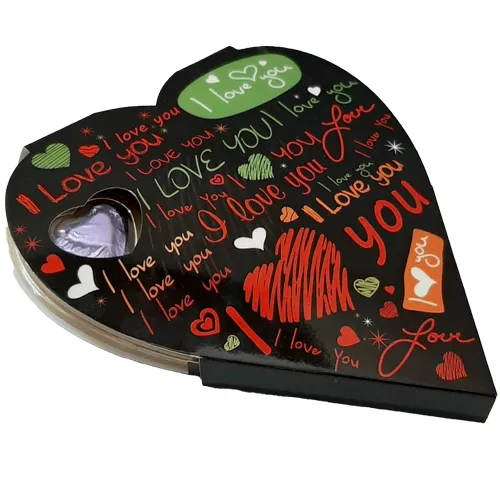 Expressing Love with Assorted Chocolates in Heart Shaped Pack