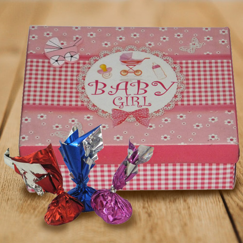 Divine Baby Girl Homemade Chocolate Box with Hint of Heavenly Taste Divine Baby Girl Homemade Chocolate Box with Hint of Heavenly Taste