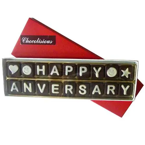 Dazzling Happy Anniversary SMS Chocolates for the Beloved