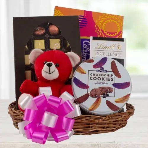 Delicious Chocolate Hamper with Teddy