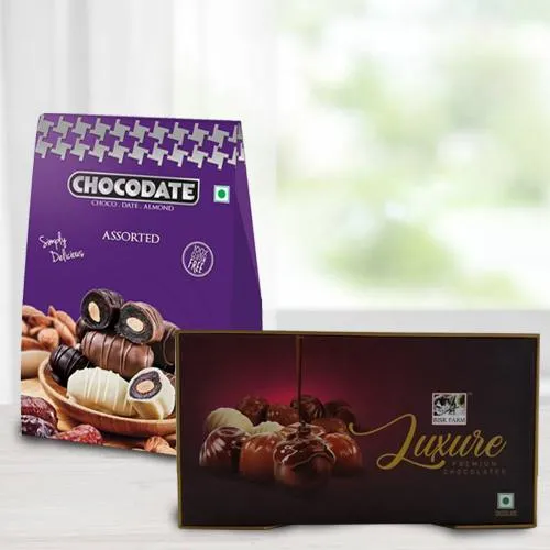 Assorted Choco Date  N  Truffle Chocolate Duo