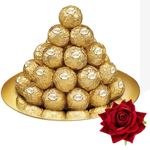 Gift Online Ferrero Rocher N Red Velvet Rose