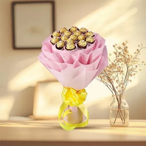Love Bouquet of 24 Pcs. Ferrero Roacher Chocolates Love Bouquet of 24 Pcs. Ferrero Roacher Chocolates