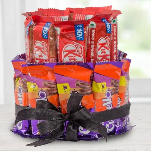 Special Double Deck Arrangement of Kitkat  N  Crispello