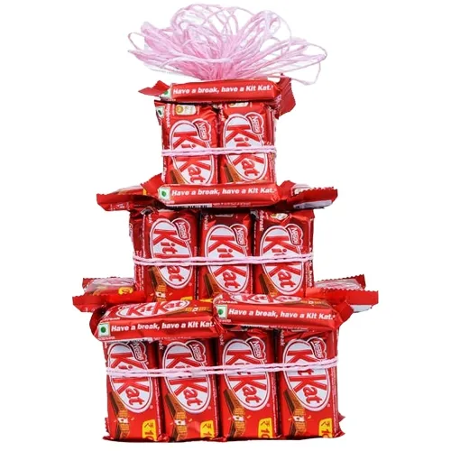 Marvelous 3 Tier Arrangement of Nestle Kitkat