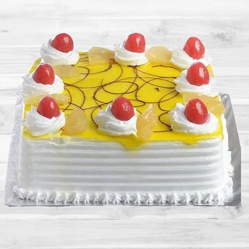 Yummy Eggless Pineapple Cake