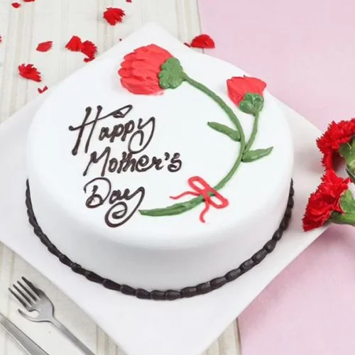 Happy Mothers Day Vanilla Cake