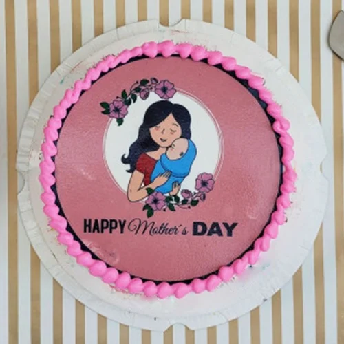 Exclusive Happy Mothers Day Photo Cake