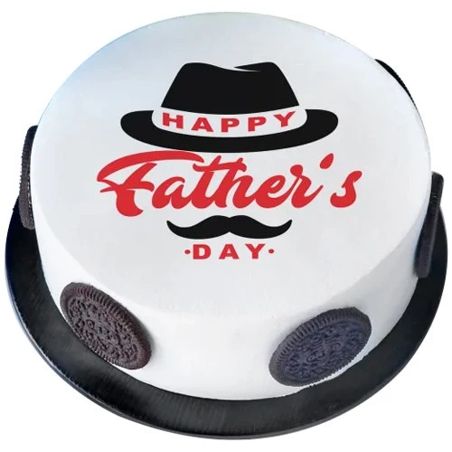 Special Vanilla Poster Cake for Fathers Day