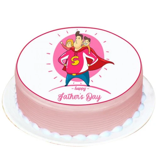 Superman Dad Fathers Day Cake