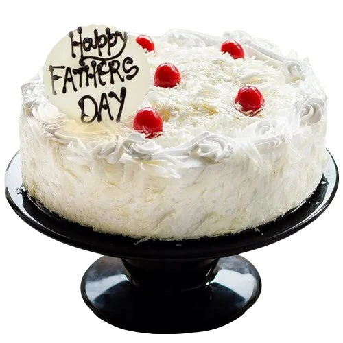 Delicious Eggless White Forest Cake for Fathers Day