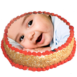 Indulgence-of-Imagination 1 Kg Butterscotch Photo Cake Indulgence-of-Imagination 1 Kg Butterscotch Photo Cake