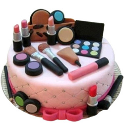 Gratifying Display Makeup Set Theme Cake Gratifying Display Makeup Set Theme Cake