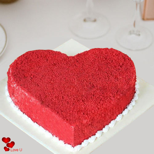 Tasty Heart Shape Red Velvet Cake Tasty Heart Shape Red Velvet Cake