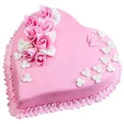 Order Strawberry Cake in Heart Shape