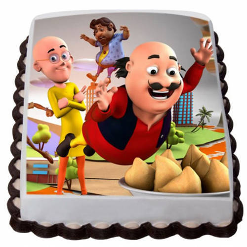 Online Gift Motu Patlu Photo Cake for Kids Online Gift Motu Patlu Photo Cake for Kids