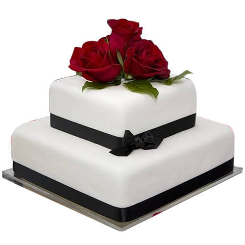 Send Online 2 Tier Wedding Cake Send Online 2 Tier Wedding Cake